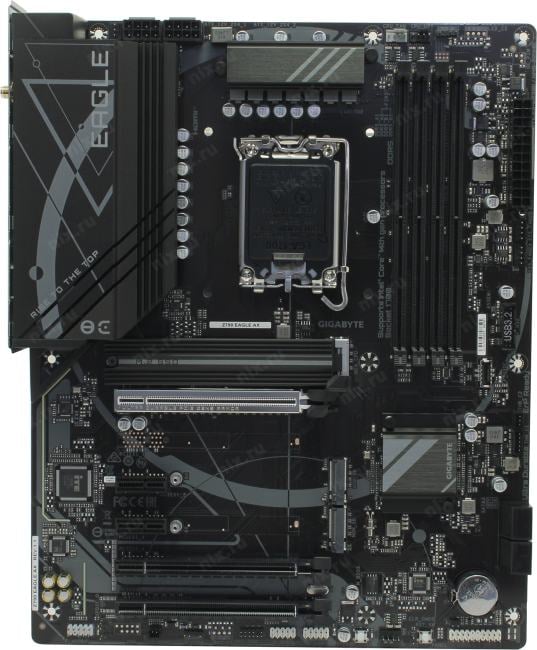 GIGABYTE Z790 EAGLE AX (RTL) LGA1700 <Z790> 3xPCI-E HDMI+DP 2.5GbLAN+WiFi SATA  RAID ATX 4DDR5