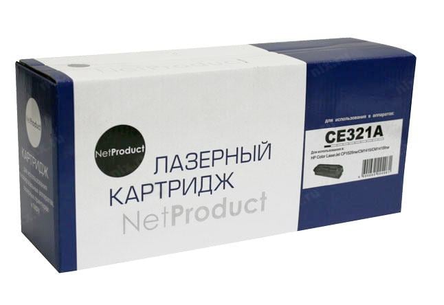 Картридж NetProduct (N-CE321A) для HP CLJ Pro CP1525/CM1415,  C,  1,3K