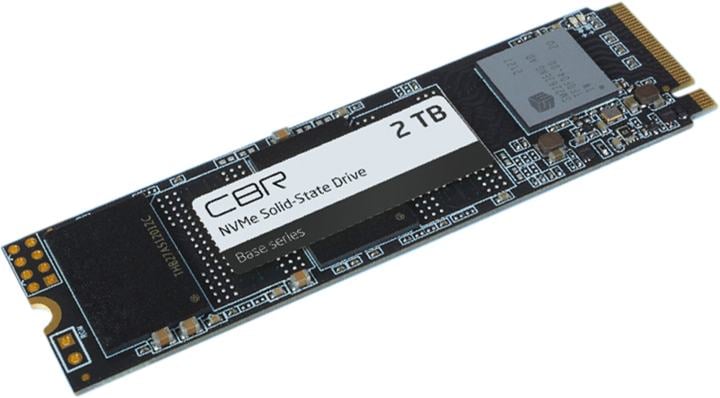 CBR SSD-002TB-M.2-BS24b, Внутренний SSD-накопитель, серия "Base", 2048 GB, 2TB, M.2 2280, PCIe 3.0 x4, NVMe 1.3, 3D TLC NAND, R/W speed up to 3500/3100 MB/s, TBW (TB) 1000, OEM