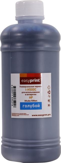 Чернила EasyPrint I-H500C Cyan для  HP  (500мл)
