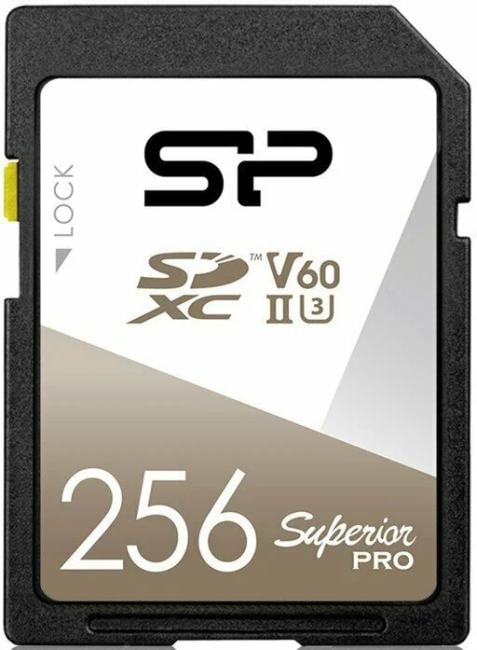Silicon Power <SP256GBSDXJV6V10> SDXC Memory Card  256Gb  UHS-II  U3 V60
