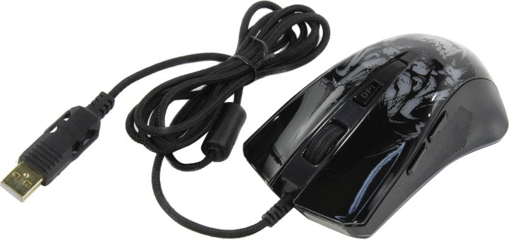 QUMO Gaming Optical Mouse (Rampage M49)  (RTL)  USB 6btn+Roll  (24120)