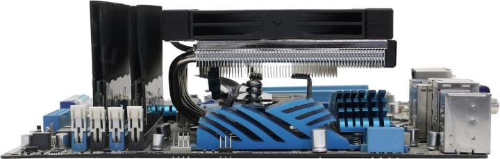Deepcool <R-AN600-BKNNMN-G> AN600 (4пин, 115x/1200/1700/AM4/AM5,  24.2дБ, 500-1850об/мин, Al+тепл.трубки)