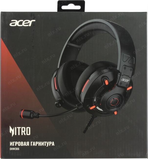 Наушники с микрофоном Acer Nitro OHW306 <ZL.HDSEE.00E> (7.1,  USB, шнур 2.1м)