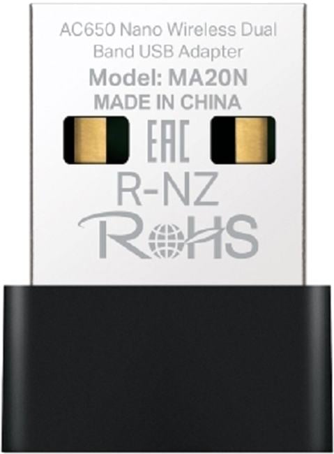 Mercusys <MA20N> AC650 Nano Wireless Dual  Band  USB  Adapter (802.11a/b/g/n/ac)