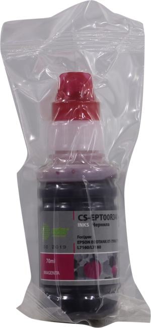 Чернила CACTUS - EPT00R340 106M, Струйный, Пурпурный, 70мл, аналог Epson 106M, CS-EPT00R340