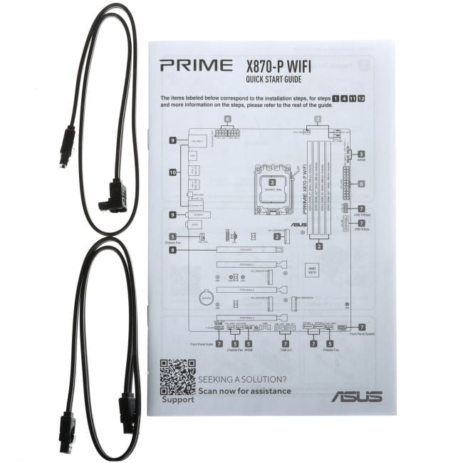 ASUS PRIME X870-P WIFI (RTL) AM5 <X870> 4xPCI-E HDMI  2.5GbLAN+WiFi+BT  SATA  ATX 4DDR5
