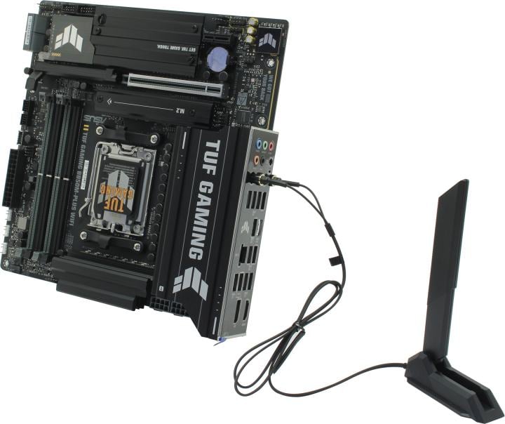 ASUS TUF GAMING B850M-PLUS WIFI (RTL) AM5 <B850> PCI-E HDMI+DP 2.5GbLAN+WiFi+BT SATA  MicroATX  4DDR5