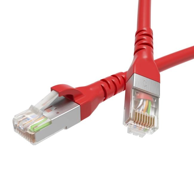 Кабель патч-корд F/UTP 6 кат. 5м. DKC RN6FU4550RD LSZH,  красный, "RAM telecom"