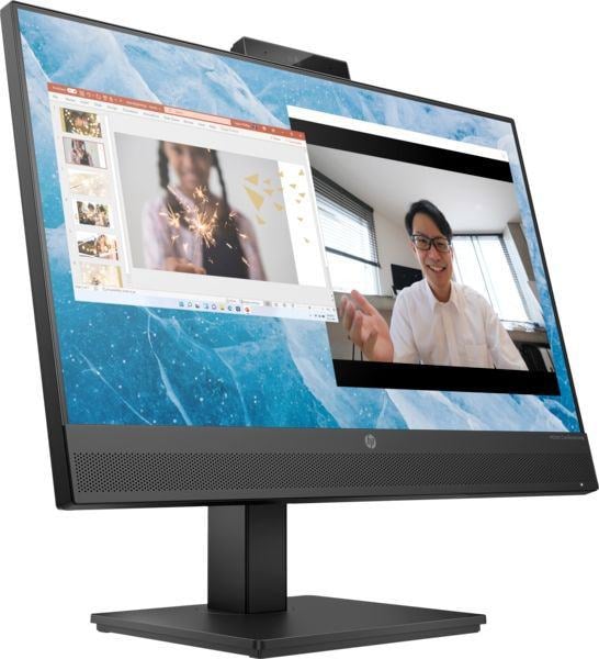 678U5AA Монитор HP 23.8" M24m серебристый IPS 16:9 HDMI M/M Cam матовая HAS 300cd 75Hz VGA DP  FHD USB 6.3кг