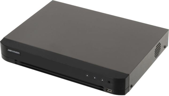 Видеорегистратор Hikvision IDS-7208HQHI-M1/FA(C), 8-канальный гибридный AcuSense. Поддержка HD?TVI, AHD, CVI, CVBS и IP-камер (до 6 Мп); распознавание лиц.