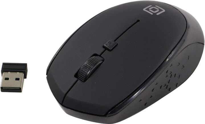 OKLICK Wireless Optical Mouse <488MW> <Black&Grey> (RTL) USB  4btn+Roll  <1196571>
