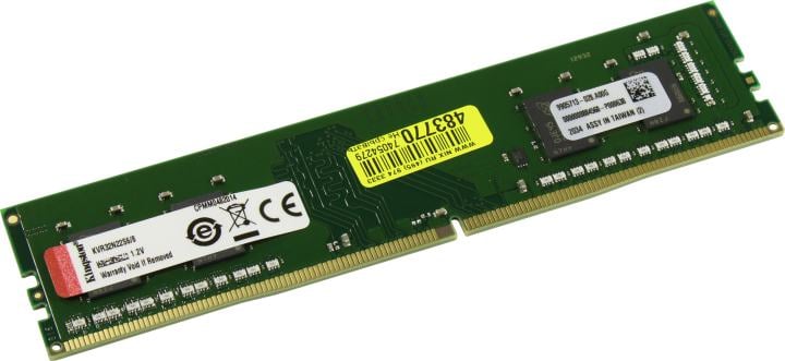 Оперативная память для компьютера 8Gb (1x8Gb) PC4-25600 3200MHz DDR4 DIMM CL22 Kingston ValueRAM KVR32N22S6/8