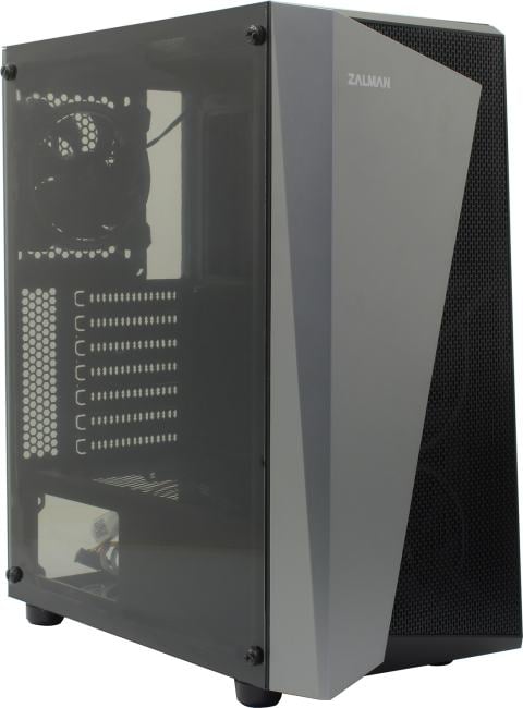 Корпус Zalman S4 Plus, ATX, Black, Window, 2xUSB3.0