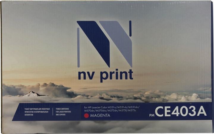 Картридж NV-Print аналог CE403A Magenta для HP LJ Enterprise  500, Color M551n