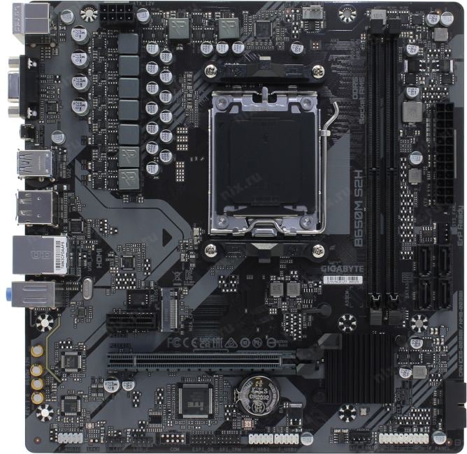 GIGABYTE B650M S2H rev1.0 (RTL) AM5 <B650> PCI-E Dsub+HDMI+DP GbLAN  SATA  RAID  MicroATX 2DDR5