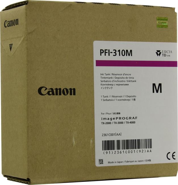 Чернильный контейнер Canon PFI-310M Magenta  для  TX-2000/TX-3000/TX-4000
