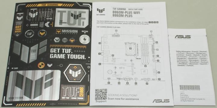 ASUS TUF GAMING B860M-PLUS WIFI (RTL) LGA1851 <B860> PCI-E HDMI+DP 2.5GbLAN+WiFi+BT  SATA MicroATX 4DDR5