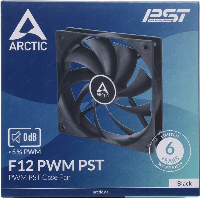 Arctic <ACFAN00200A> F12 PWM PST  (4пин, 120x120x25мм, 230-1350об/мин)