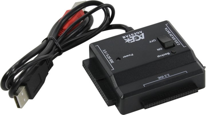 Адаптер AgeStar FUBCP2, IDE/SATA→USB 2.0, с БП