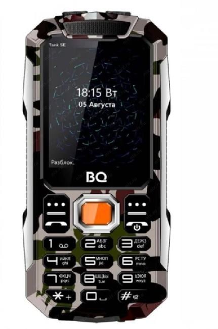 Мобильный телефон bq 2432 Tank SE, 2.4", 32 Мб, камуфляж