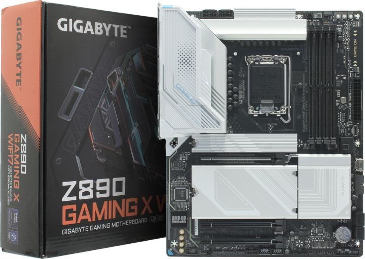 GIGABYTE Z890 GAMING X WIFI7 (RTL) LGA1851 <Z890> 3xPCI-E HDMI+DP 2.5GbLAN+WiFi+BT SATA  RAID ATX 4DDR5