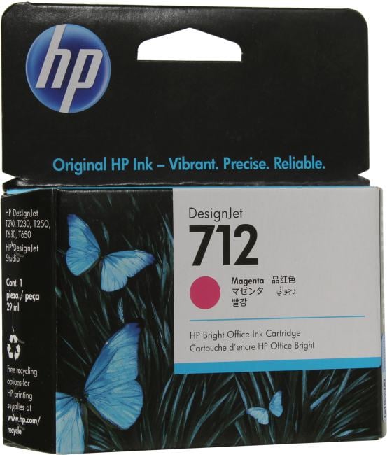 Картридж HP 3ED68A (№712) Magenta для HP  DesignJet  T210/230/250/630/650