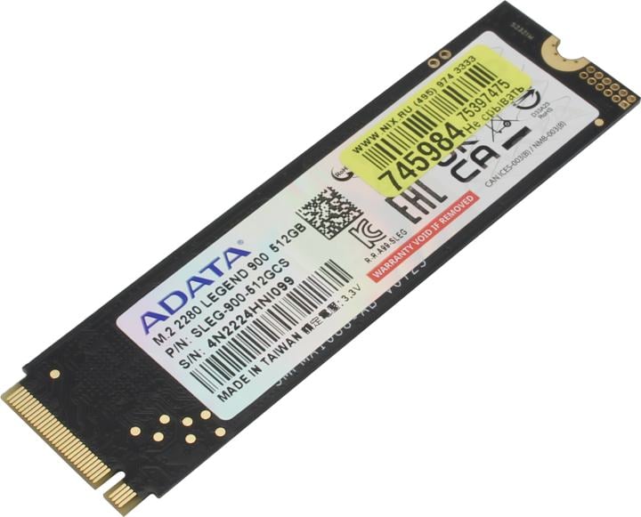 SSD 512 Gb M.2 2280 M ADATA LEGEND  900  <SLEG-900-512GCS>