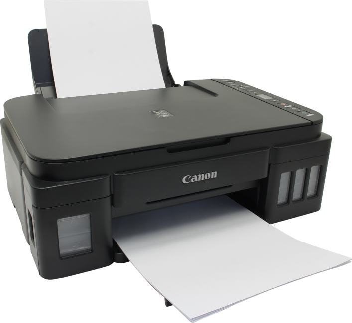 МФУ струйное Canon PIXMA G3416 (цветная печать 3цв+1черн., A4, 4800x1200 dpi, ч/б - 8.8 стр/мин (A4), USB Type-A, Wi-Fi, СНПЧ)