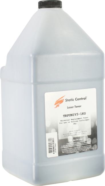 Тонер Static Control TRPUNIV3-1KG, черный, 1 кг, для Pantum