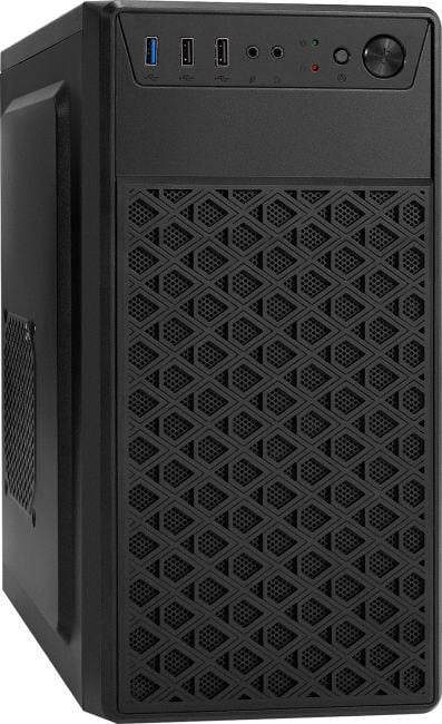 Корпус mATX 400Вт ExeGate mEVO-7803-XP400 (mATX, БП XP400 с вент. 12см, 2*USB+1*USB3.0, HD аудио, черный, 2 вент. 12см с RGB подсветкой)