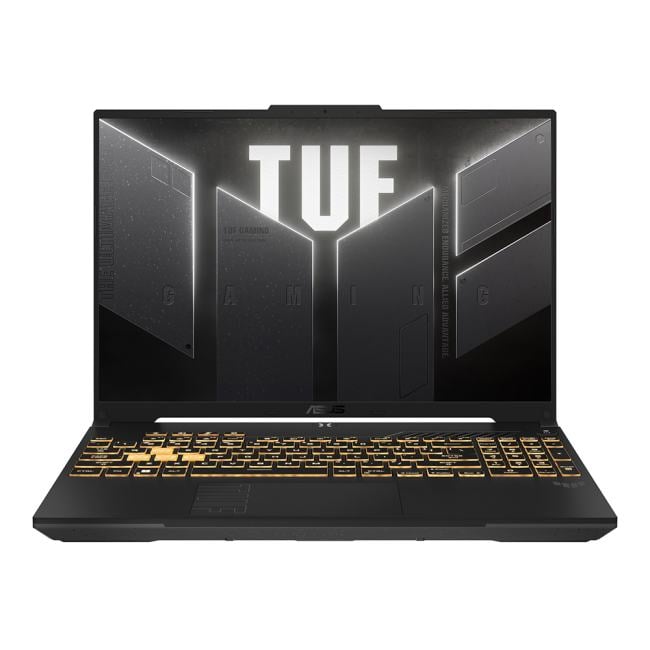 Ноутбук ASUS TUF F16 FX607VU-RL061 серый 90NR0N06-M002T0 16" (1920x1200 (матовый, 144Hz) IPS)/Intel Core 5 210H(2.2Ghz)/16384Mb/512PCISSDGb/noDVD/Ext:nVidia GeForce RTX 4050(6144Mb)/Cam/BT/WiFi/56WHr/war 1y/2.2kg/DOS