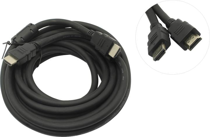 Exegate <EX-CC-HDMI2-5.0F> Кабель HDMI to HDMI (19M -19M) ver2.0 5м  2 фильтра <EX287725RUS>
