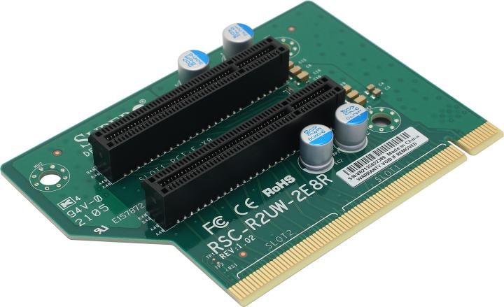 Адаптер SuperMicro RSC-R2UW-2E8R OEM  PCI Express x16  2U Plug-in Card