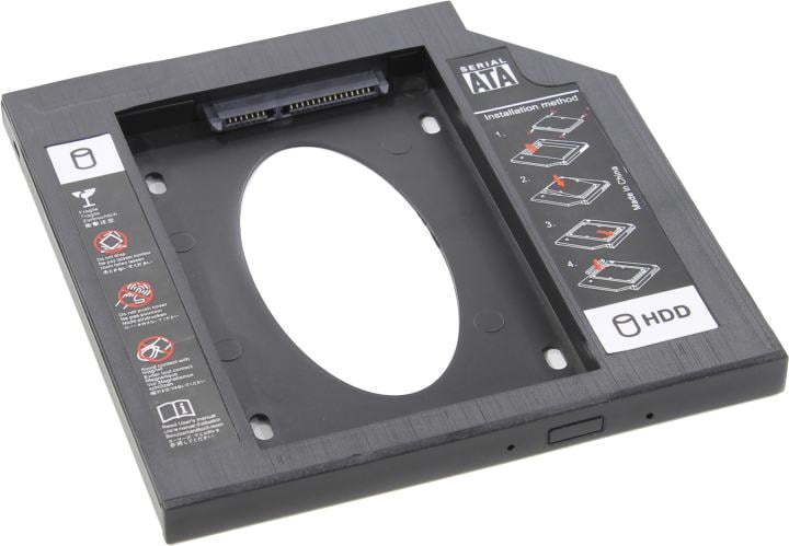 Переходник Optibay ORIENT UHD-2SC9PL, для 2.5" SATA HDD в отсек 9.5 мм