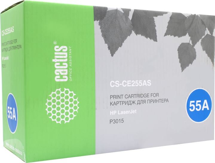 Картридж Cactus CS-CE255A(S) для  HP LJ P3011/P3015