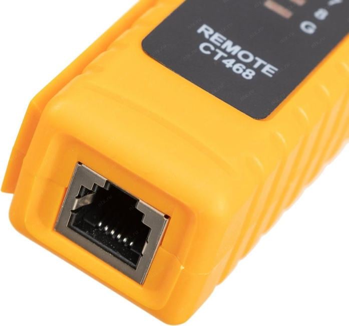 <090239> Тестер ITK CT468 RJ45, RJ11 желтый/черный [CT468]