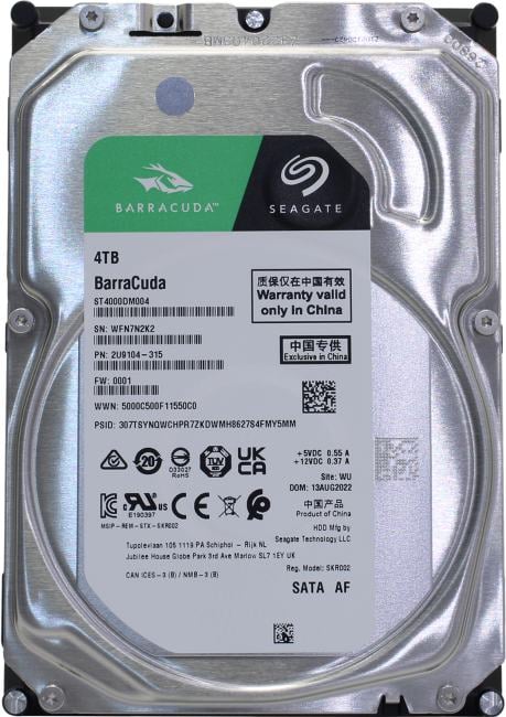 HDD 4 Tb SATA 6Gb/s Seagate Barracuda <ST4000DM004>  3.5" 5400rpm 256Mb