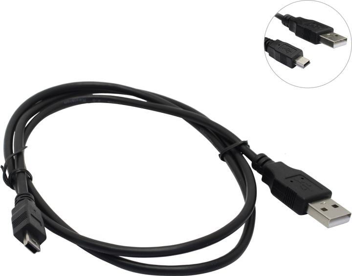 5bites <UC5007-010(C)> Кабель USB 2.0  AM-->mini-B 5P 1м