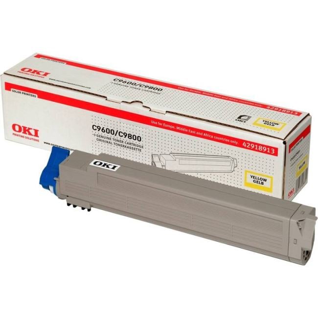 42918913 Тонер-картридж  Oki  C9600/9650/9800/9850  15K (yellow)