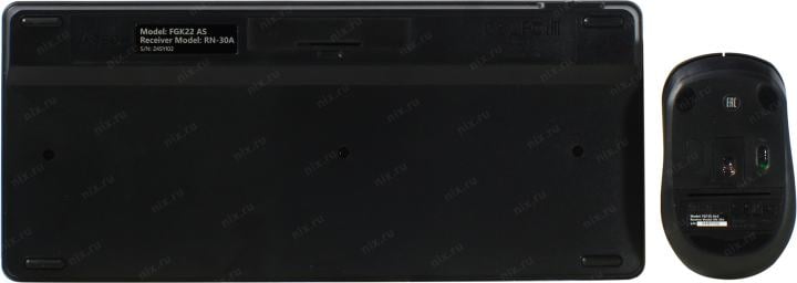 A4Tech Fstyler Wireless FG2200 Air2 Black (Кл-ра, USB,  FM+Мышь,3кн,  Roll,  USB, FM)