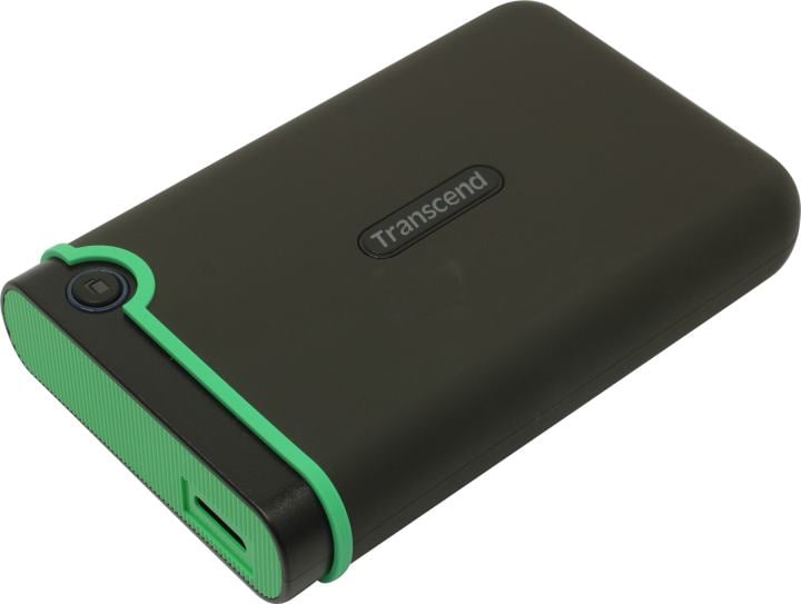 Внешний жесткий диск 4TB Transcend StoreJet 25M3S, 2.5", USB 3.1 Gen 1, резиновый противоударный, Стальной Серый