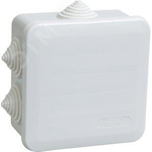 Коробка IEK UKOZ11-100-100-050-K41-44 распаячная ОП  100х100х50 IP44 КМ41255