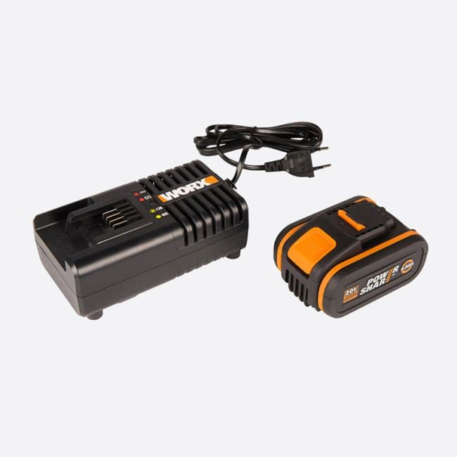 Worx WA3604 Комплект WORX3604: 1 аккумулятор 4 Ач и зарядное устройство  на  2А