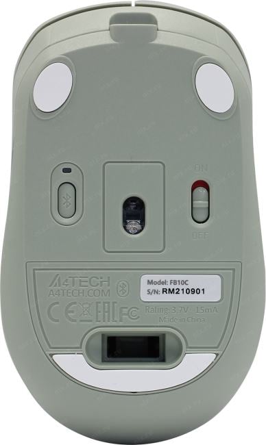 A4Tech FSTYLER Wireless&Bluetooth Optical Mouse <FB10C Matcha Green> (RTL)  USB  4btn+Roll