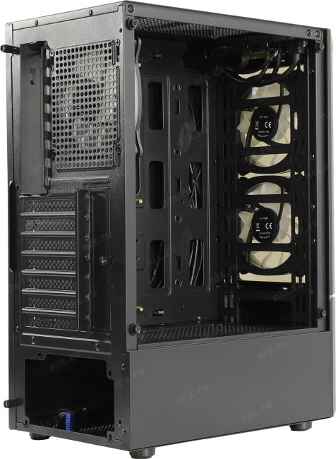 Miditower Aerocool <Quantum-G-BK-v2>  ATX без БП
