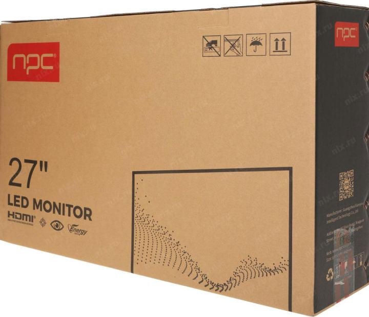Монитор NPC 27" MD2707-K черный IPS LED 1ms 16:9 HDMI M/M матовая HAS Piv / 240Hz G-Sync FreeSync DP  FHD  USB