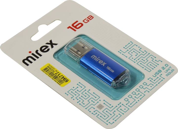 Флеш-накопитель MIREX 13600-FMUAQU16, 16GB, USB 2.0