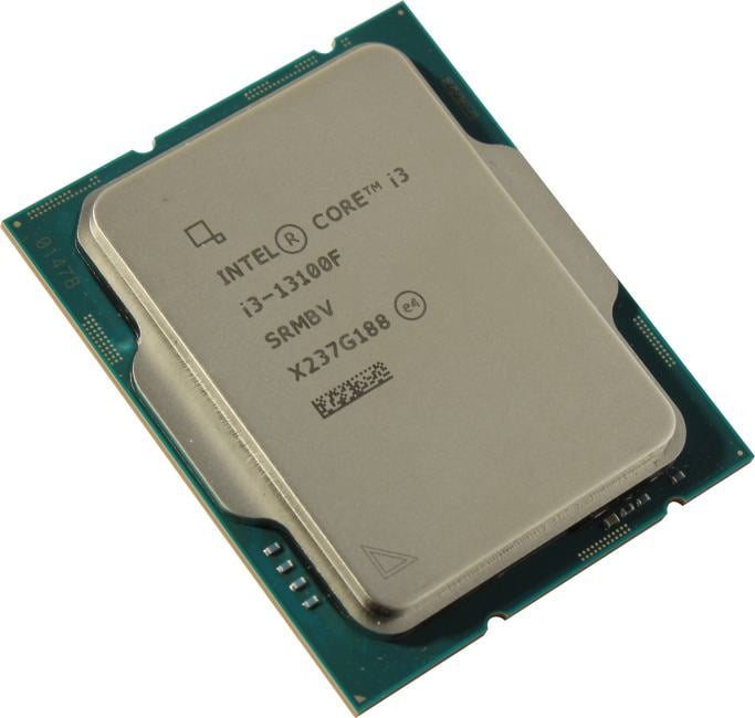 Центральный Процессор Intel Core i3-13100F OEM (Raptor Lake, Intel 7, C4(0EC/4PC)/T8, Performance Base 3,40GHz(PC), Turbo 4,50GHz, Max Turbo 4,50GHz, Without Graphics, L2 5Mb, Cache 12Mb, Base TDP 58W, Turbo TDP 89W, S1700)