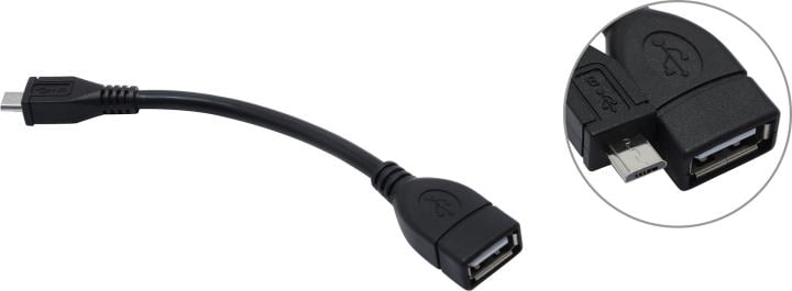 Defender Кабель-переходник microUSB (M) - USB (F)  /для подкл. устр. USB Flash, HDD, мыши, и и т.д./ поддерж. режим OTG.